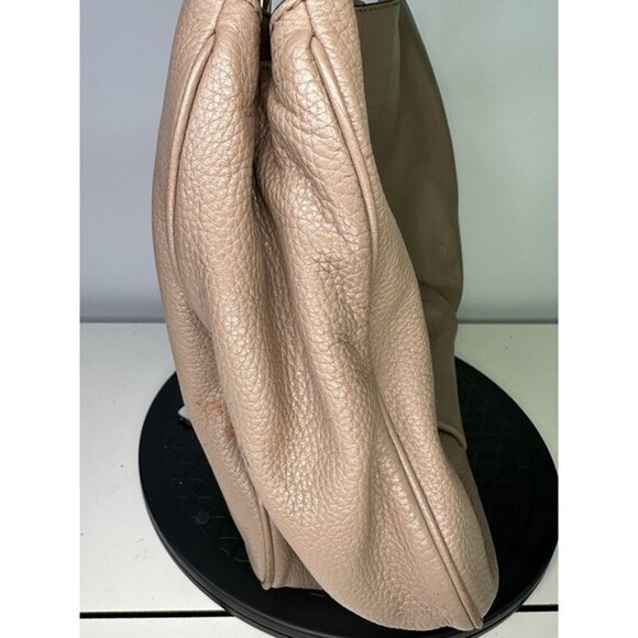 Michael Kors Fulton Purse Carmel Brown Pebbled Leather Shoulder Bag Tote Shopper - Picture 3 of 12